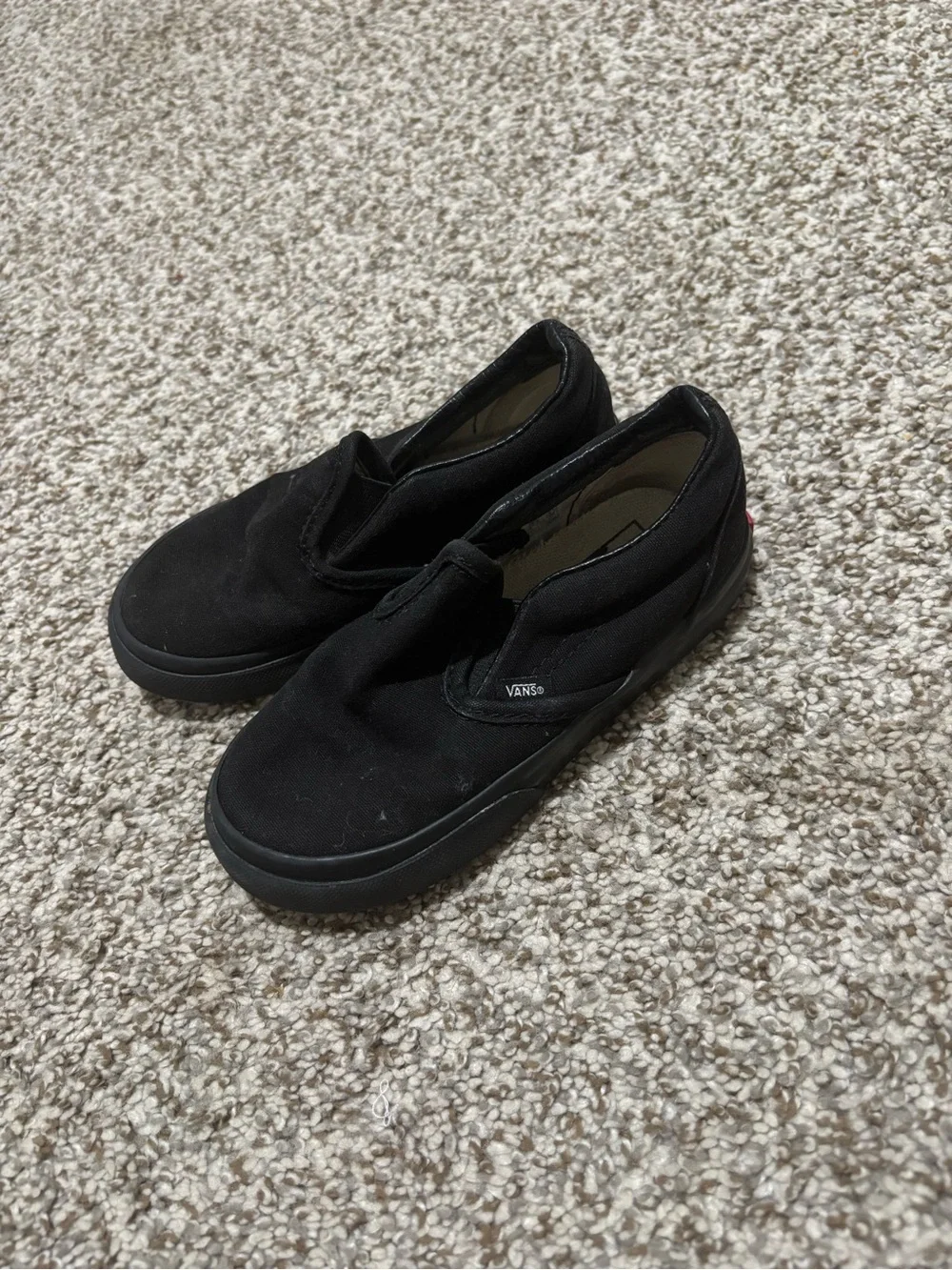 Vans Kids Black Slip-On Sneakers